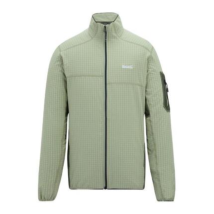 Veste Polaire Col Montant BASLINN Homme (Vert Pâle / Kaki Foncé)