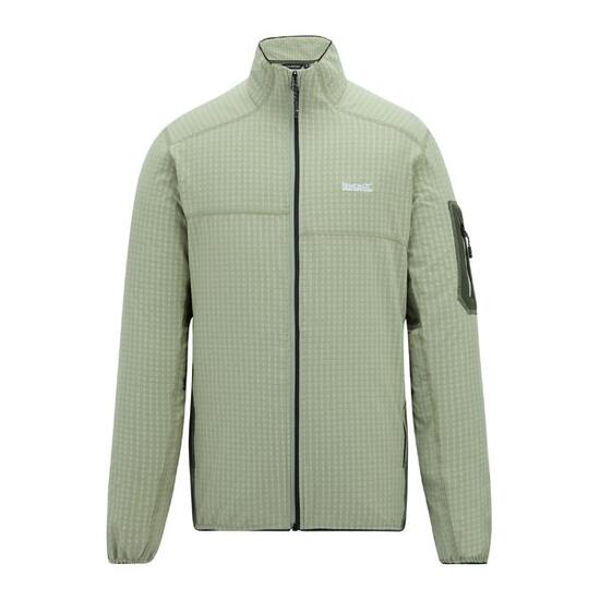 Veste Polaire Col Montant BASLINN Homme (Vert Pâle / Kaki Foncé)