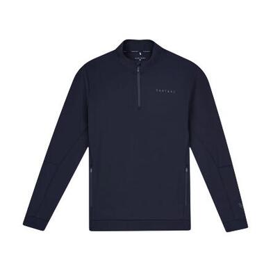 Felpa Castore Flex con zip a 1/4 maglione da golf da uomo nero