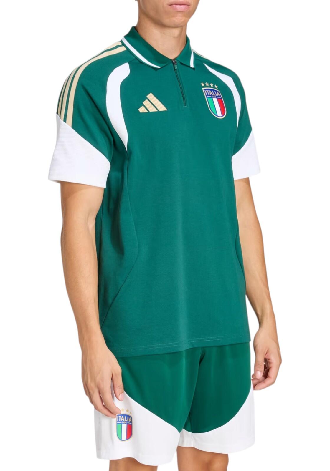 Figc Italia Polo Adidas Green 2/4