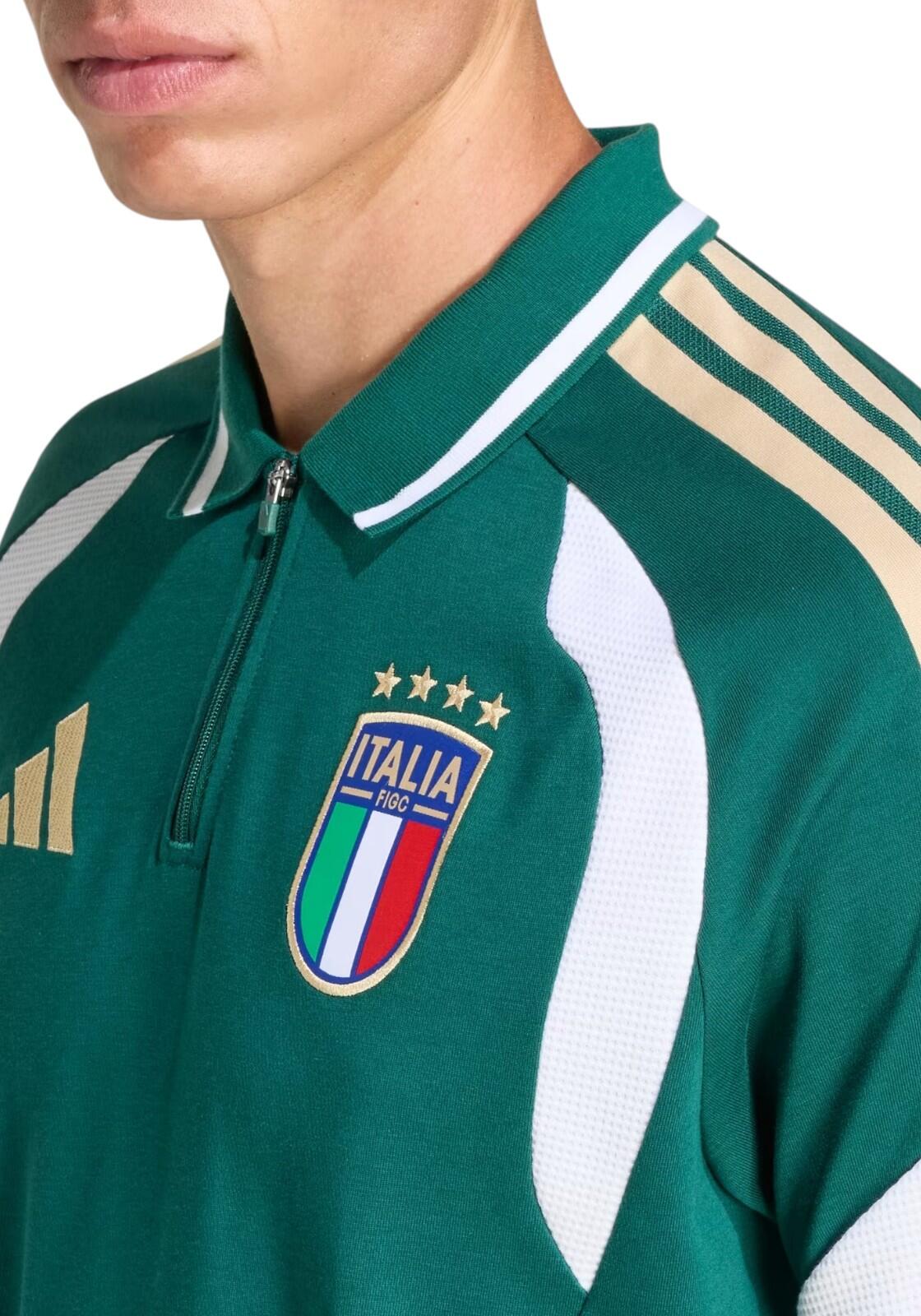 Figc Italia Polo Adidas Green 4/4