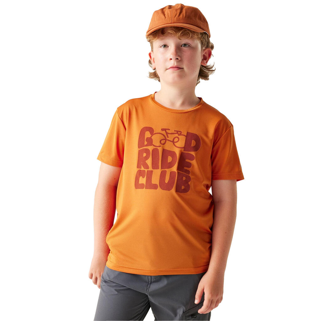 Childrens/Kids Amuse III Text Quick Dry TShirt (Burnt Orange)