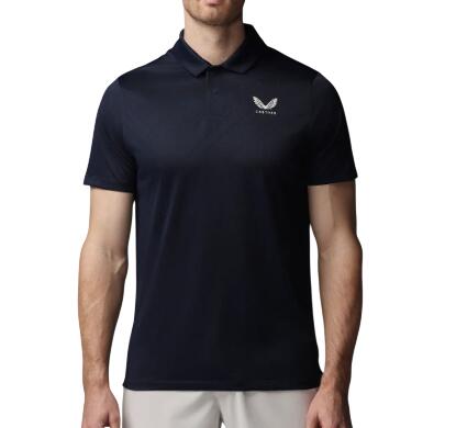 Polo Castore LVS Engineered Knit SS, polo de golf pour homme, bleu marine 2/5