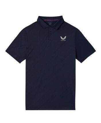 Polo Castore LVS Engineered Knit SS, polo de golf pour homme, bleu marine