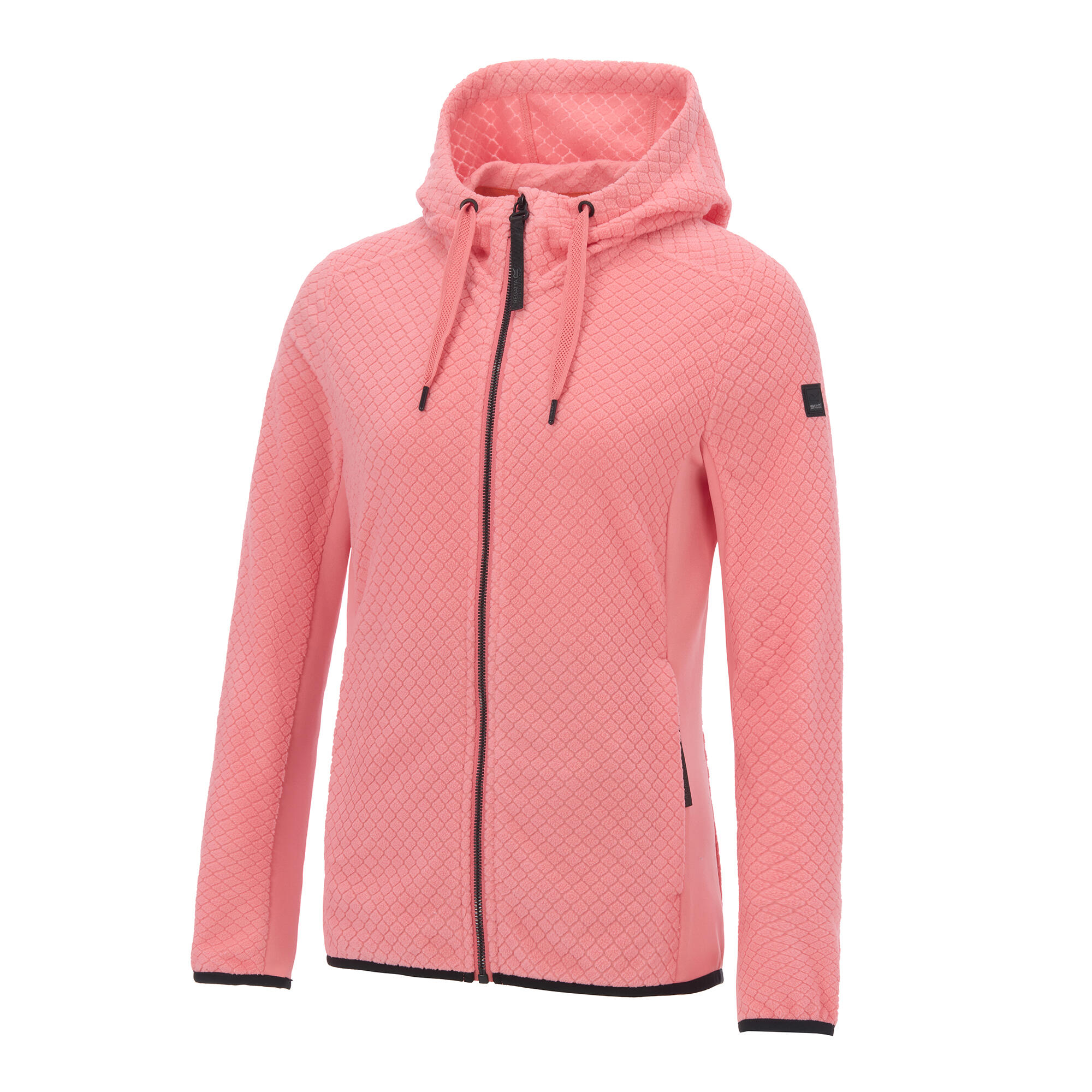 Dames Ellula Full Zip Fleecejack (Perzik Roze) 3/5