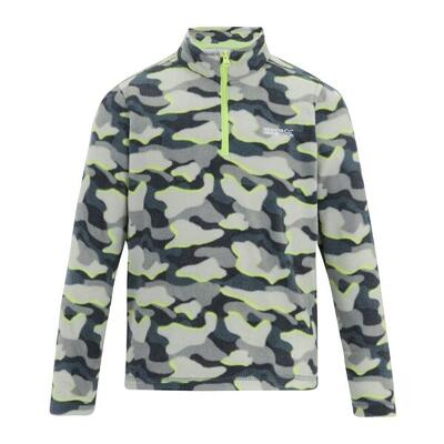Kinder/kids hot shot ii camo fleece top (donkere storm)