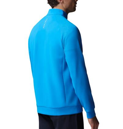 Castore Flex Debossed 1/4-Zip-Langarmshirt, Golfshirt für Herren, Blau 2/5
