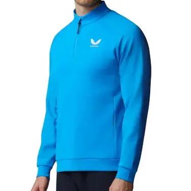 Castore Flex Debossed 1/4 Zip Long Sleeve Golf Top for Men