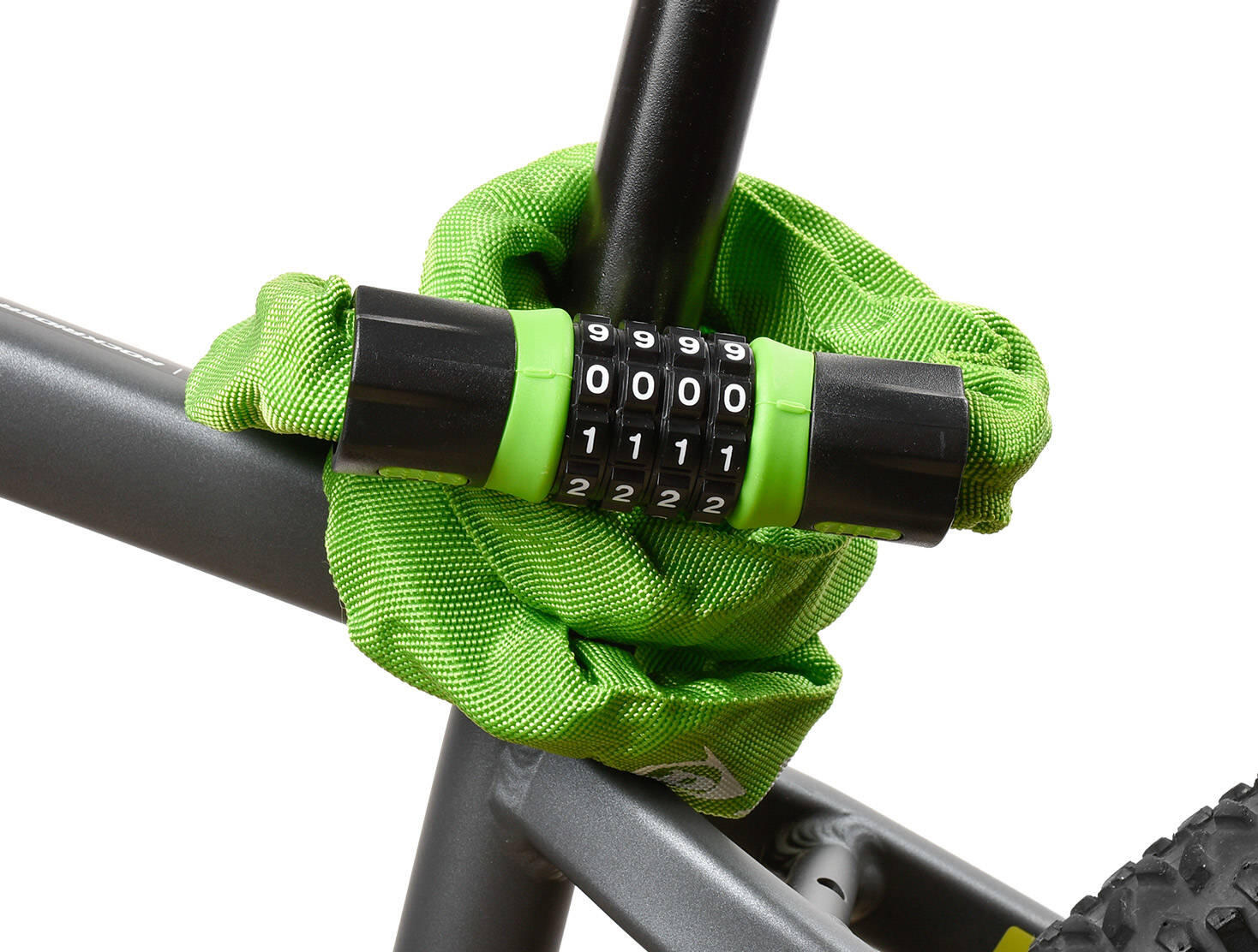 Zapięcie do roweru łańcuch blokada rowerowa na szyfr DUNLOP 4/4