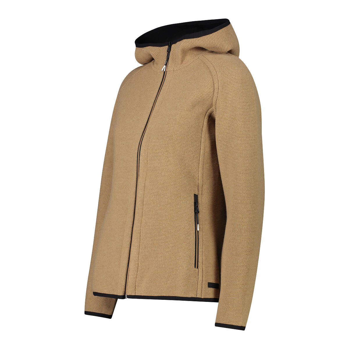 Veste à capuche wooltech recyclé femme CMP 2/3