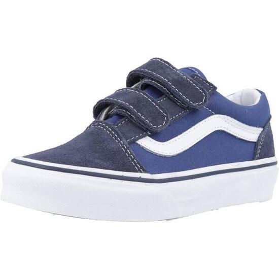 Baskets Vans Modèle Old Skool V Couleur Bleu