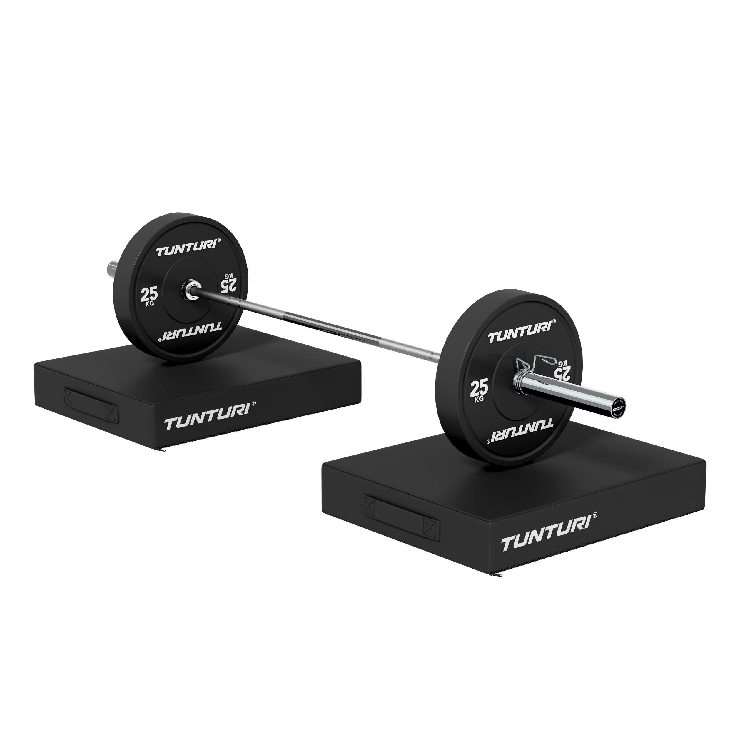 Platinum drop pad set voor gewichtheffen, CrossFit en fitness zwart 6/7