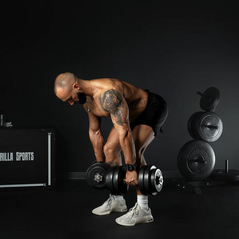 Dumbbell set - Halterset - Kunststof - 30 kg - Gewichten met stangen 3/7