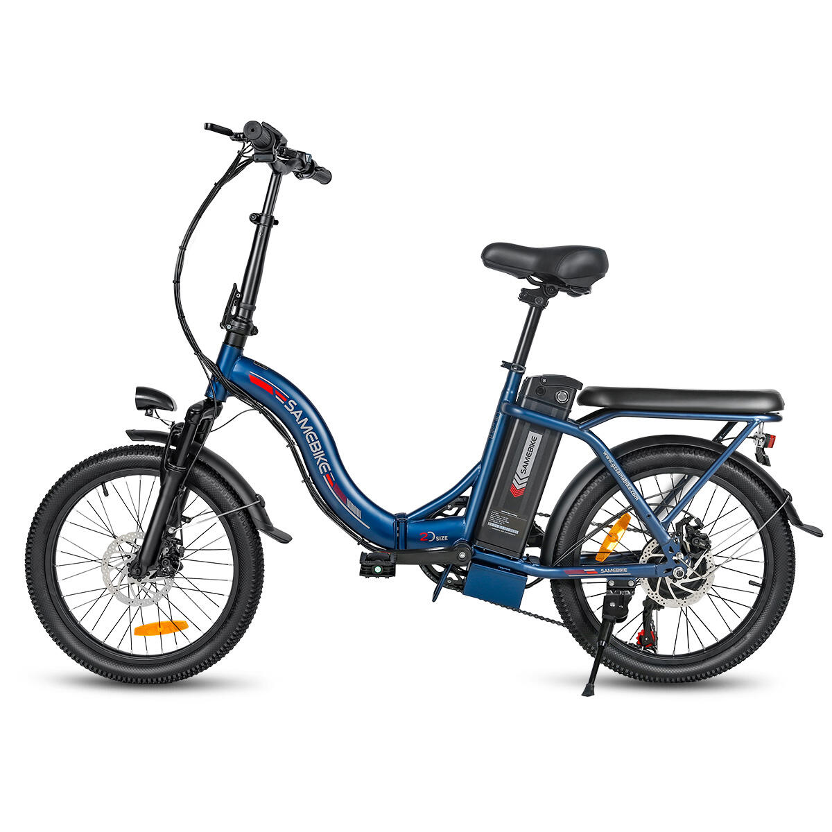 Bicicleta elétrica para adultos SAMEBIKE CY20 Bateria 36V13Ah Motor 250W 3/15