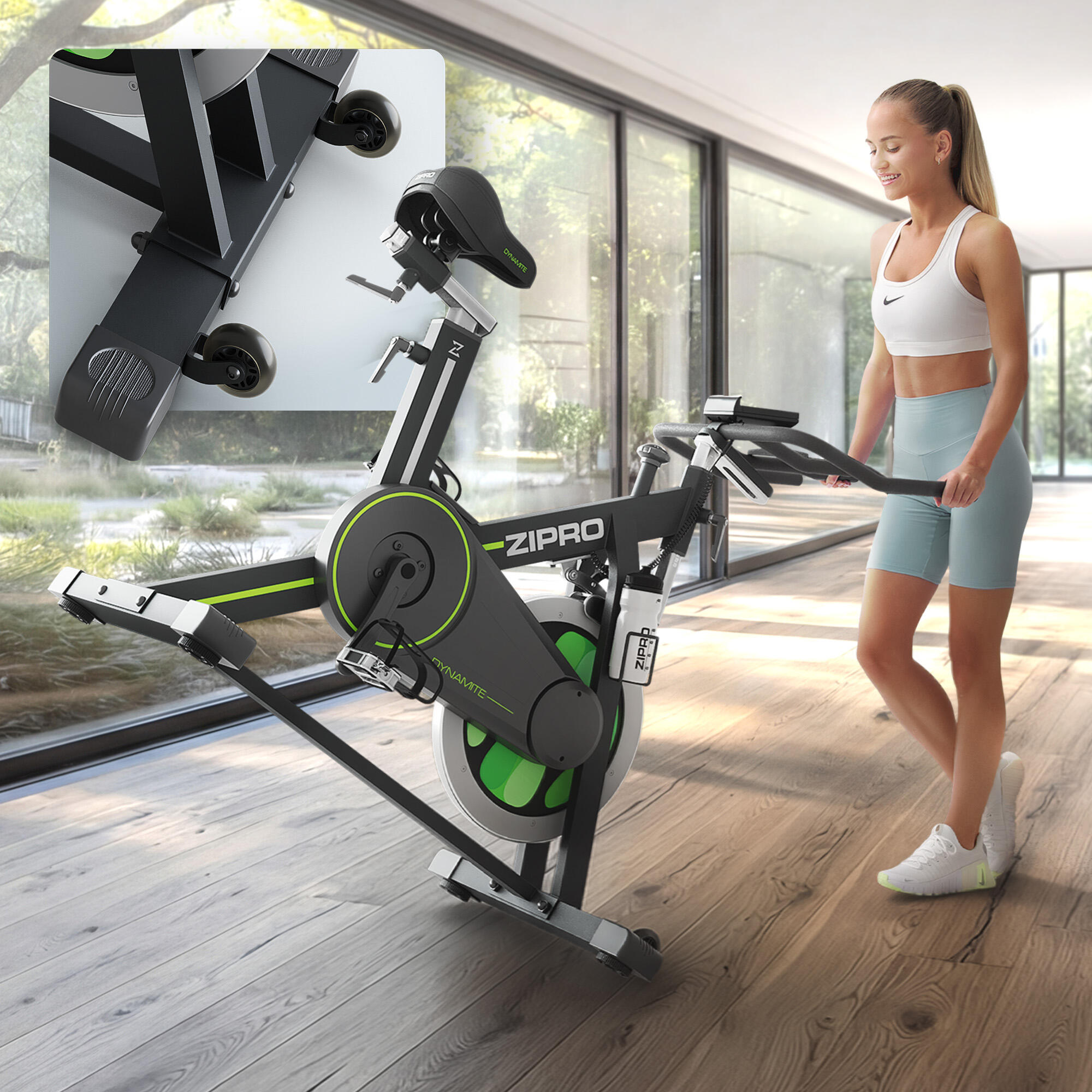 Vélo de biking magnétique Zipro Dynamite connecté iConsole+ 7/8
