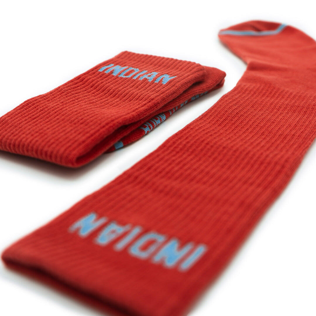 Unisex Calcetines Algodón Transpirables The Indian Face Rojo 2/5