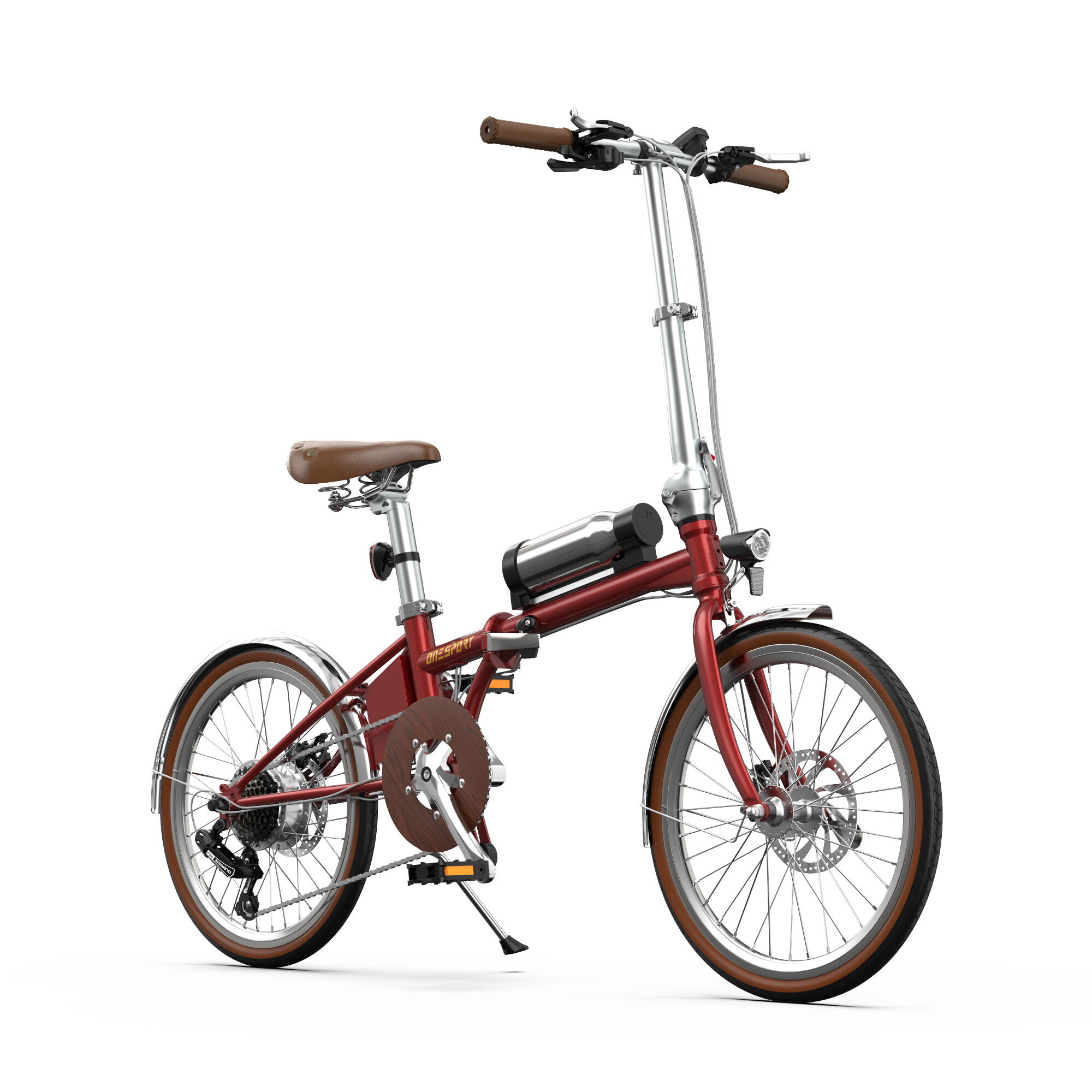 OT02 PRO bicicleta elétrica adulto, bateria 36V 5.2Ah 2/7