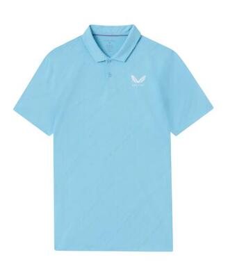 Polo Castore LVS Engineered Knit SS polo da golf da uomo azzurro
