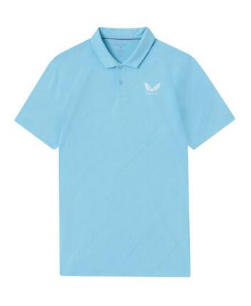 Polo Castore LVS Engineered Knit SS, polo de golf pour homme, bleu marine