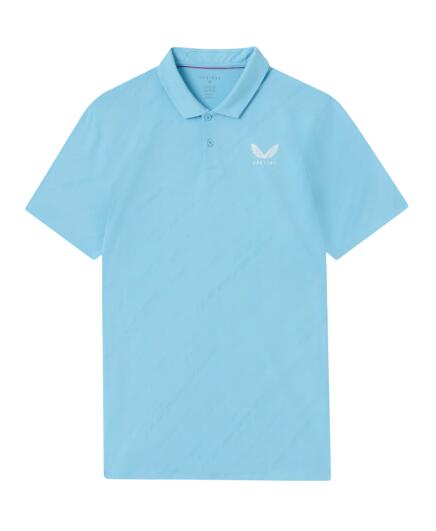 Polo Castore LVS Engineered Knit SS polo da golf da uomo azzurro