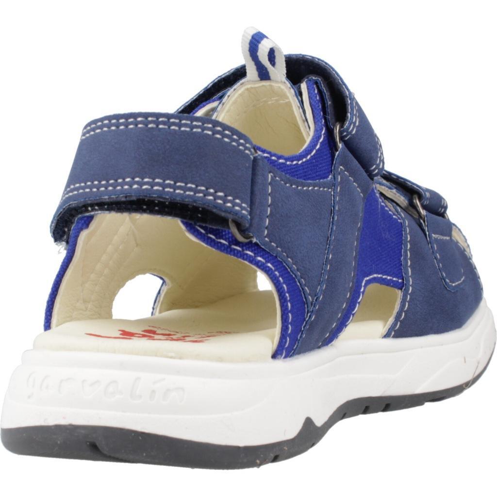 Sandalias Cerradas Niños Garvalin 242850A Azules con Cierre Adherente 3/6