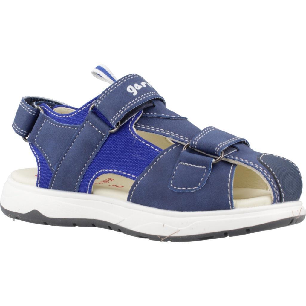 Sandalias Cerradas Niños Garvalin 242850A Azules con Cierre Adherente 5/6