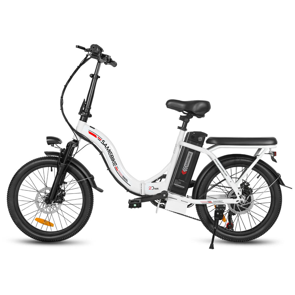 Bicicleta elétrica para adultos SAMEBIKE CY20 Bateria 36V13Ah Motor 250W 3/15