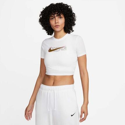 T-shirt à manches courtes femme Nike 100 Blanc