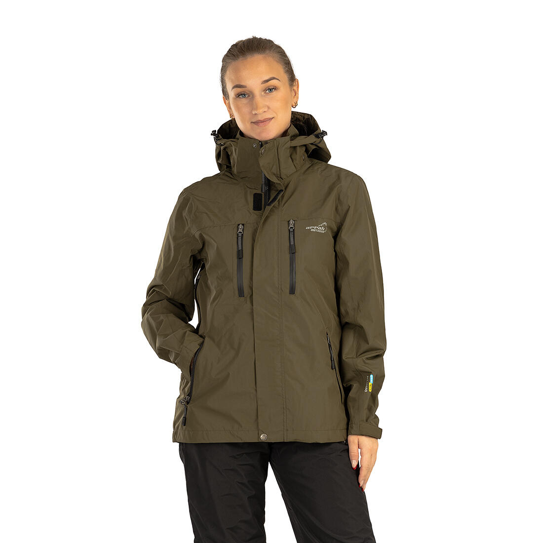 Veste de pluie pour femme olive 6/7