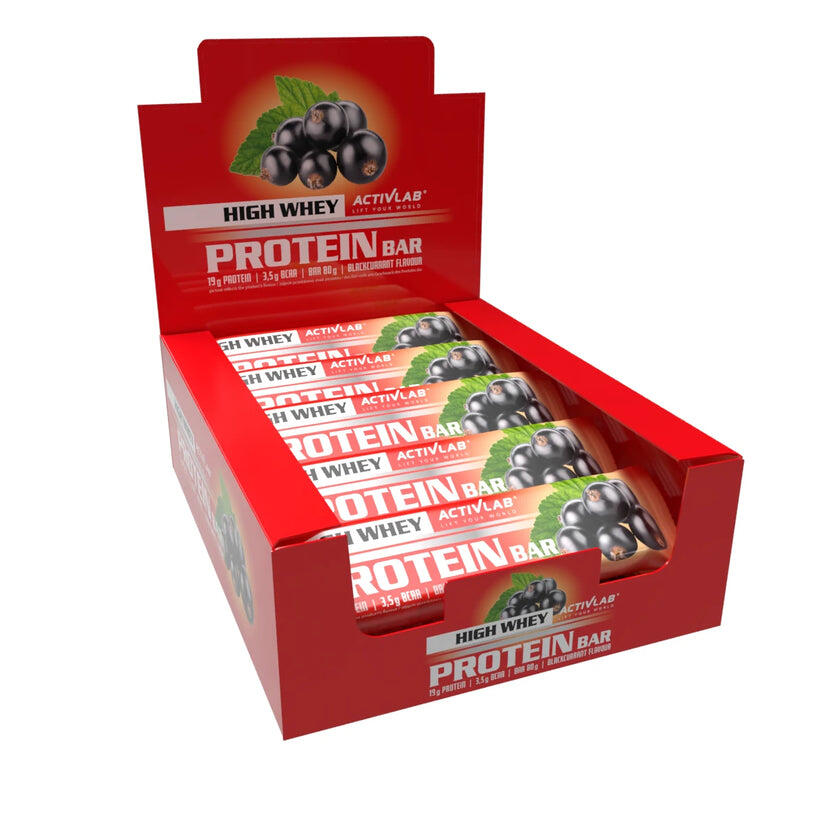 High Whey Protein Bar 24 x 80g Smak czarna porzeczka