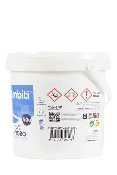 Ambiti Hydro Plus, 50 monodosis para WC químico y cassette. 3/3