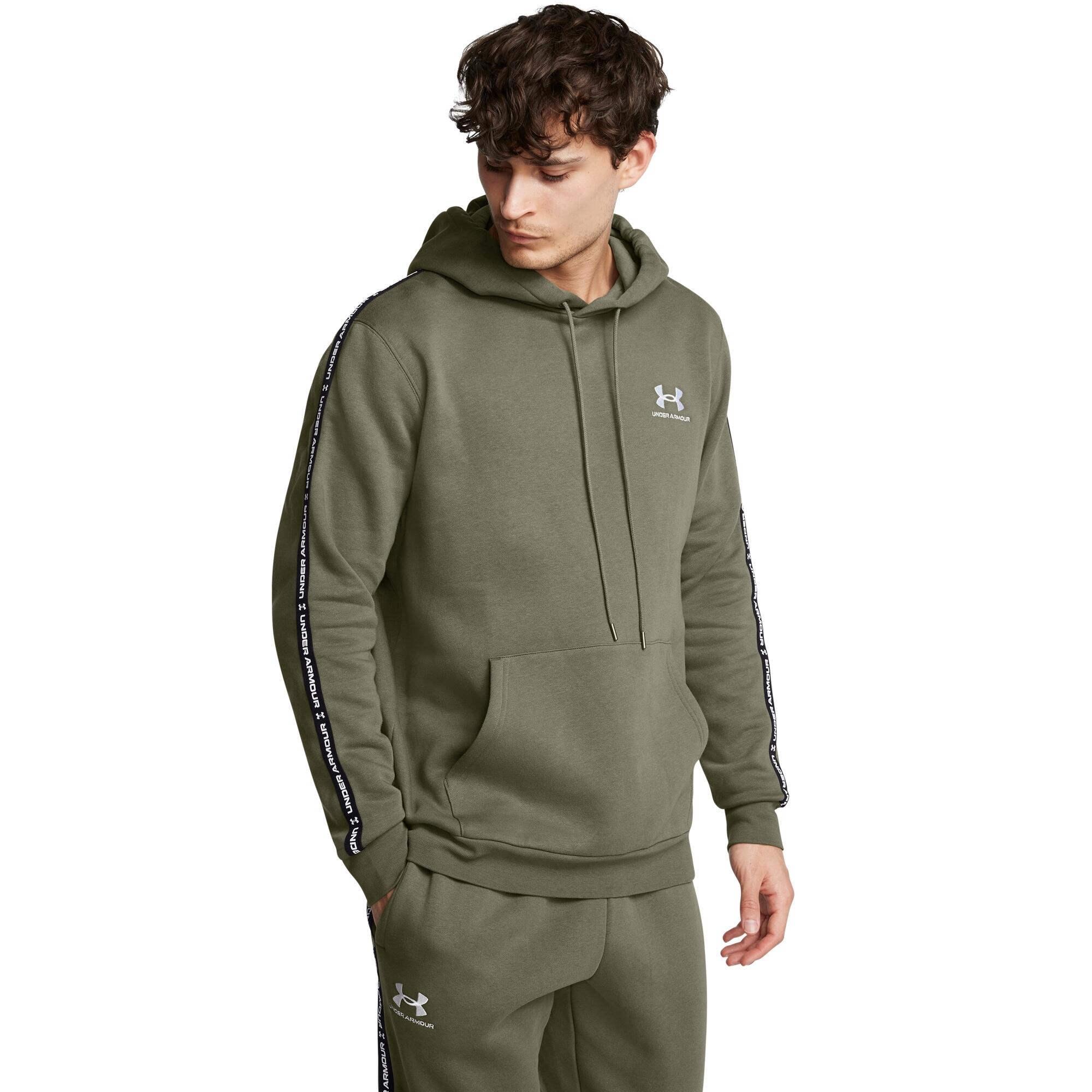Sweatshirt à capuche à bandes griffées Under Armour Icon Fleece 2/7