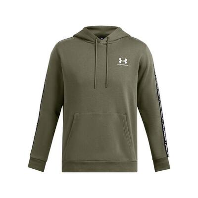 Felpa con cappuccio a bande scritte Under Armour Icon Fleece