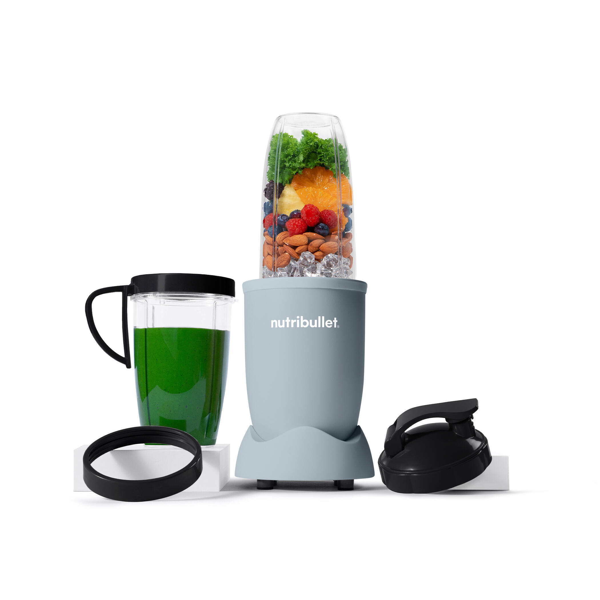 Batidora compacta unisex fitness 900W Pro azul claro 7/7