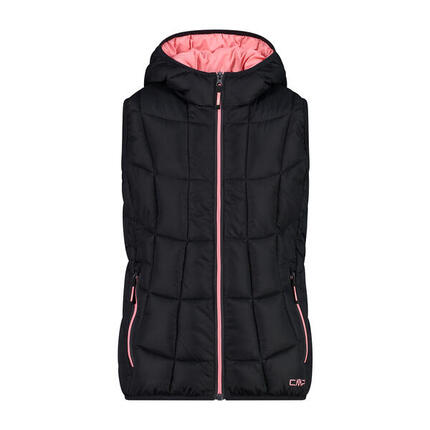 Doudoune à capuche sans manches fille CMP