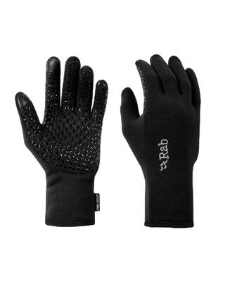 Rab Men's Power Stretch Pro Contact Grip Fleece Gloves Black