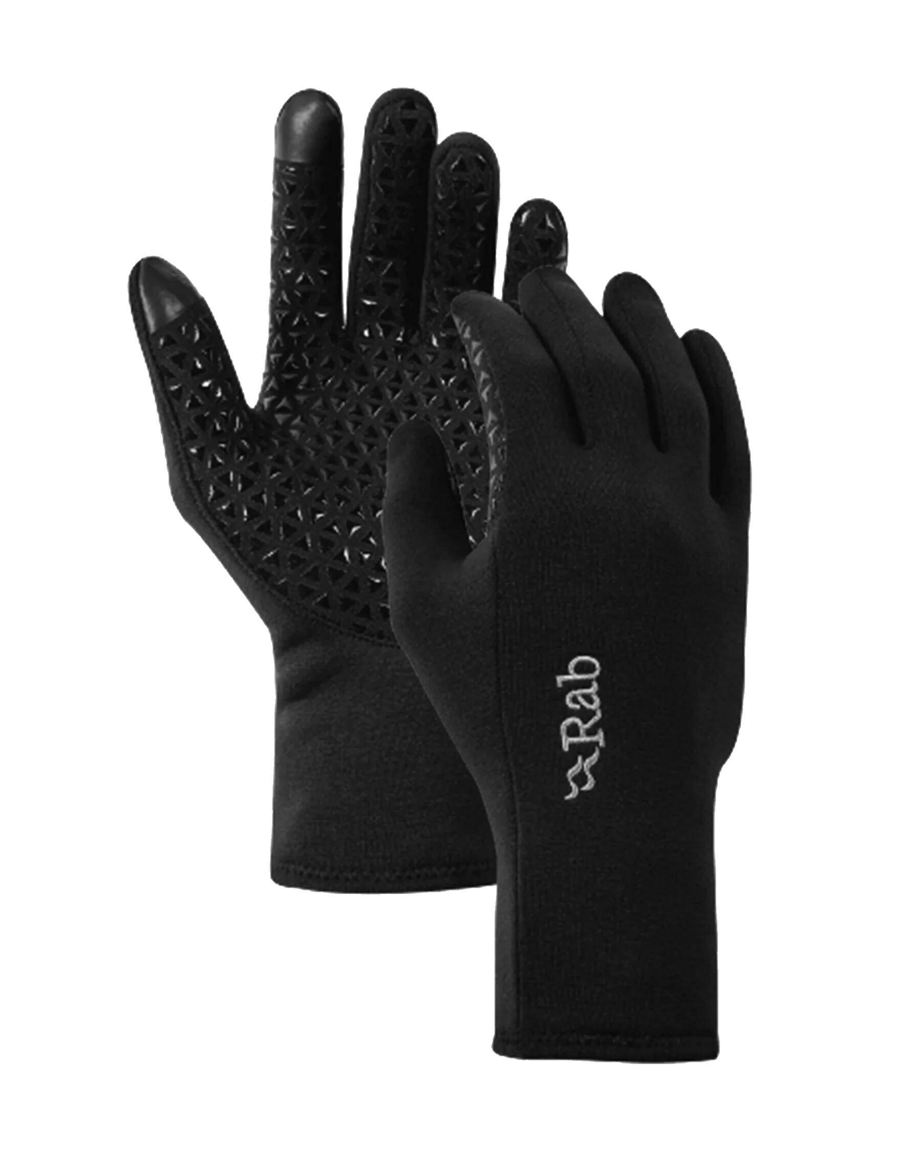Rab Men's Power Stretch Pro Contact Grip Fleece Gloves Black -  2