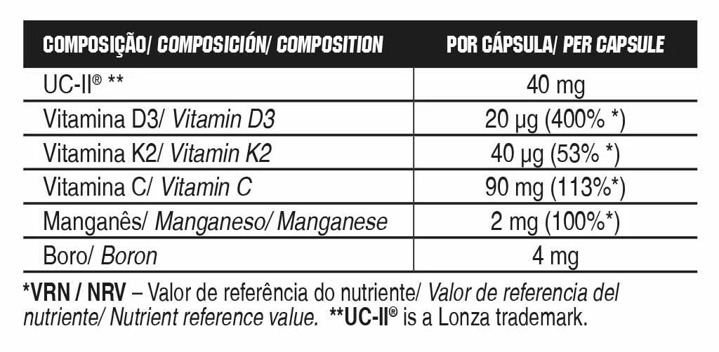 SUPLEMENTO NUTRICIONAL COLÁGENO COMPLEJO UC-II - 30 VCAPS 2/2