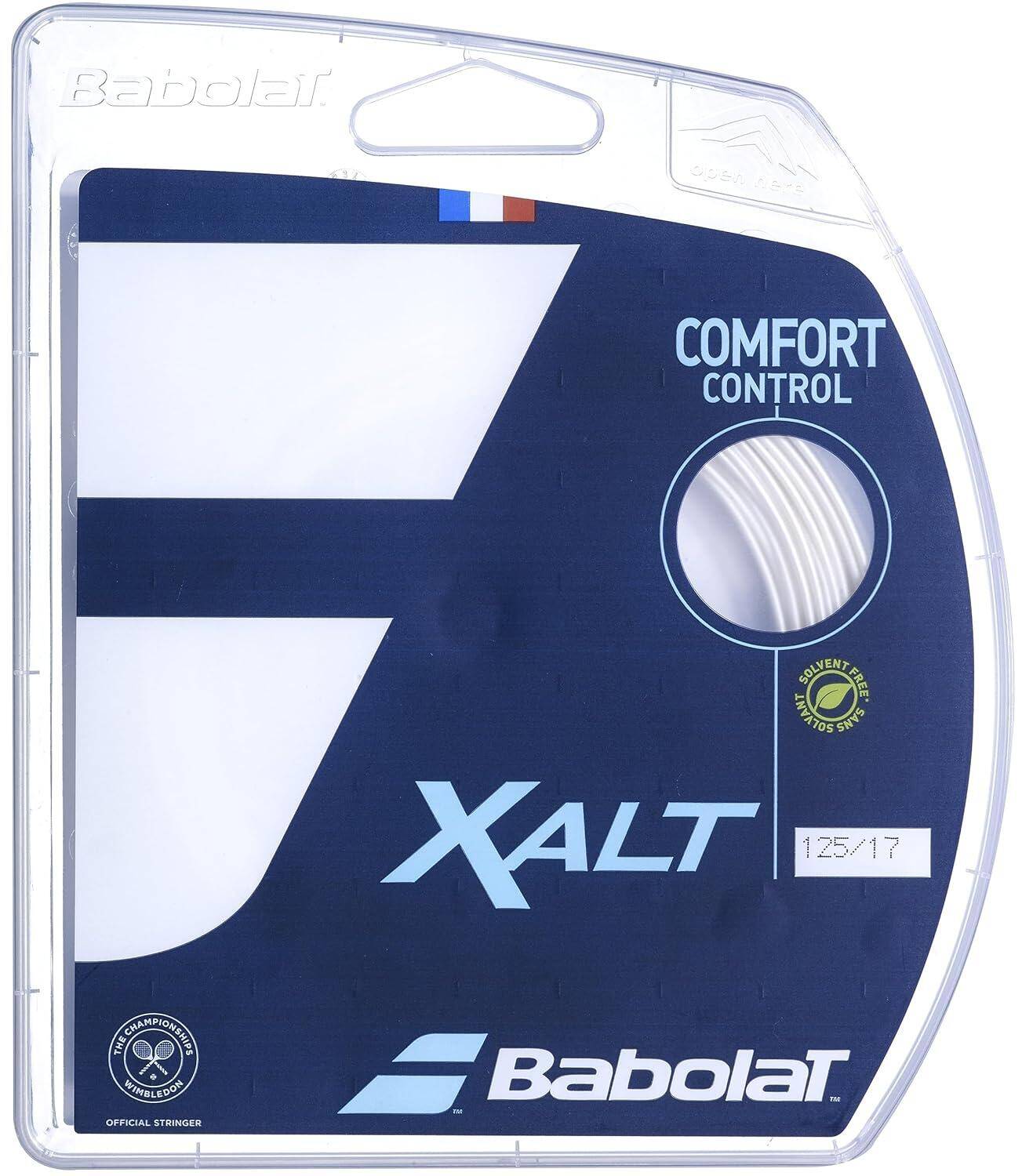Babolat Xalt 12M (White, 130/16) – Durable, High-Performance Tennis String for Power & Control -  1