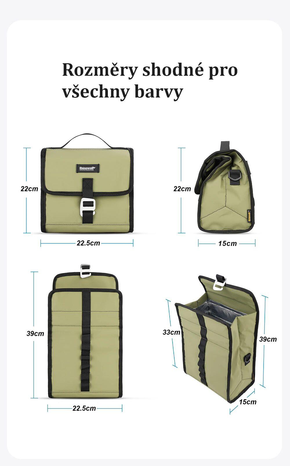 Brašna na kolo na řídítka RK9106GN olivová 2/4
