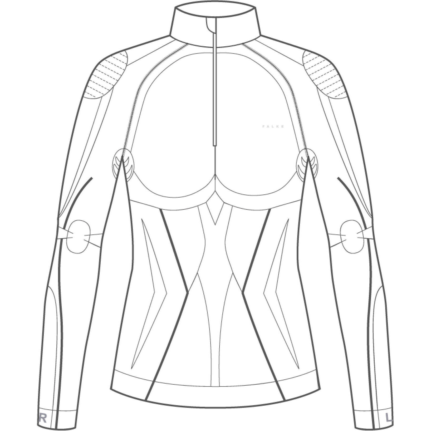Falke Damen Shirt Maximum Warm Zip Shirt Tight 33036 2/6