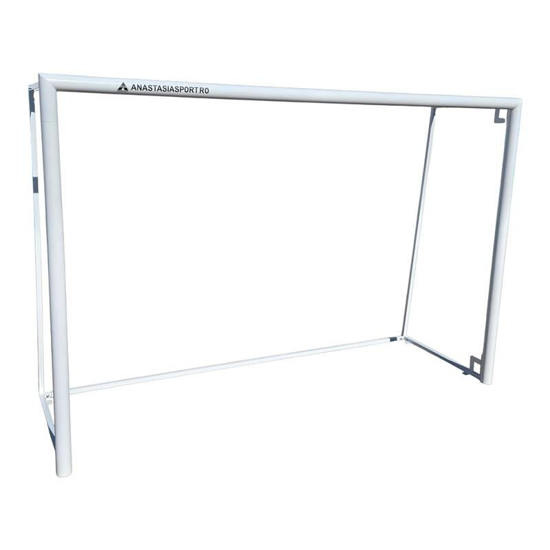 Poarta minifotbal Anastasia Sport 3x2 m profi otel Ø80 mm, demontabila, plasa