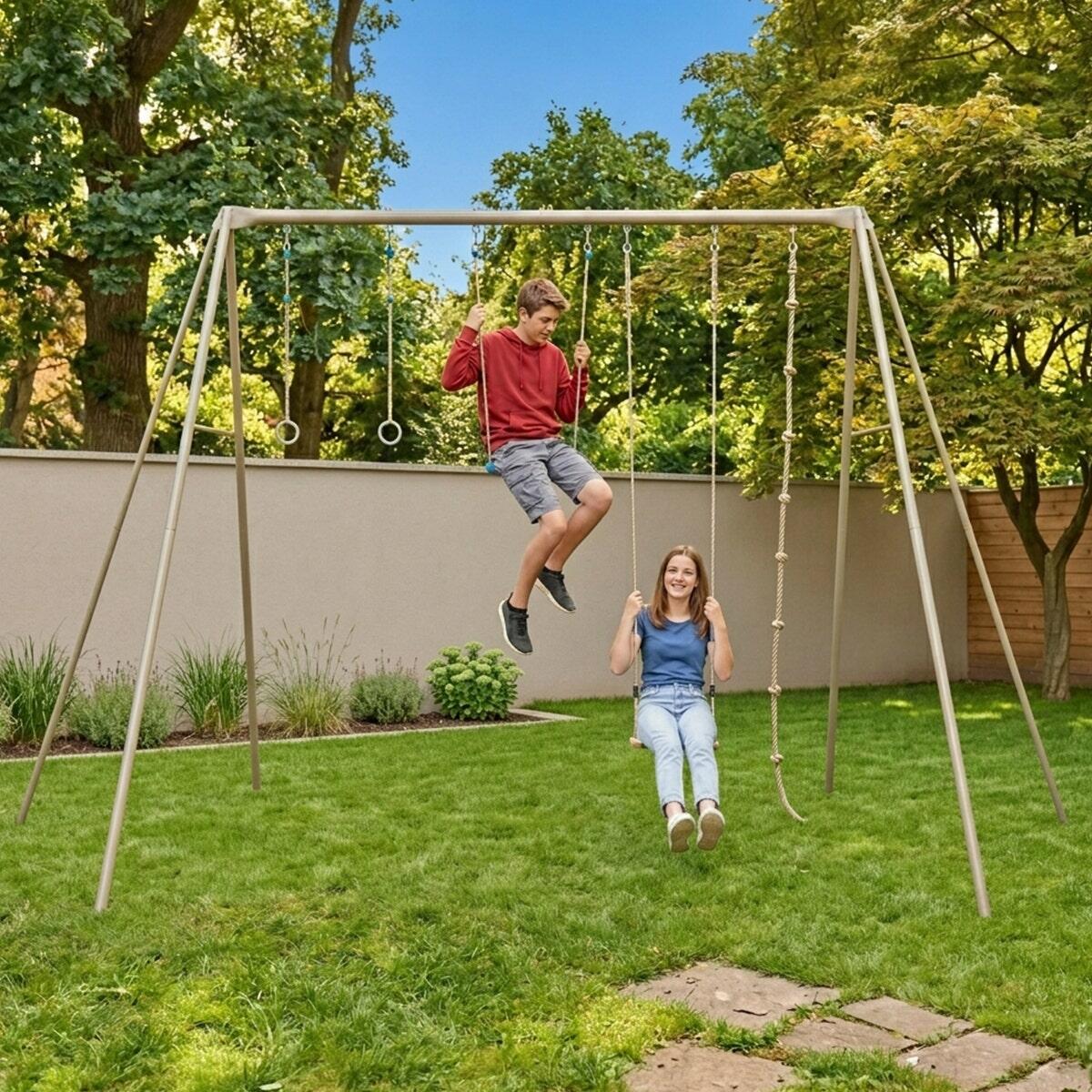 Portique adulte métal 3,50 m - Baxter 2 - 4 personnes 8/8
