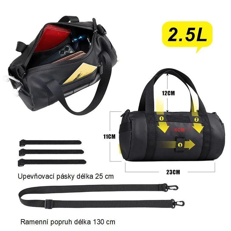 Brašna na kolo na řídítka RK9101BK černá 2/4