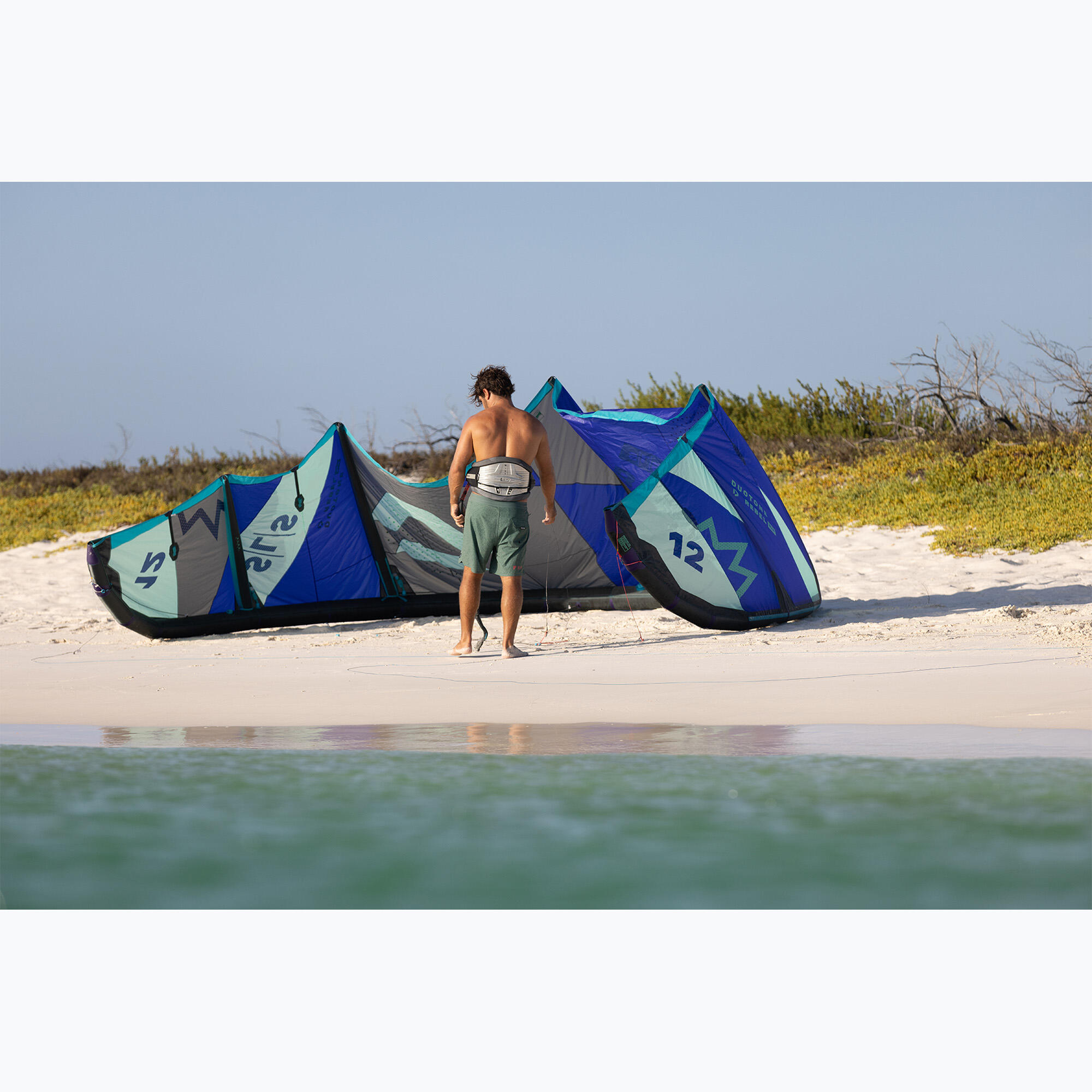 Latawiec kite Duotone Rebel SLS 24 Royal Blue/Mint 7/7