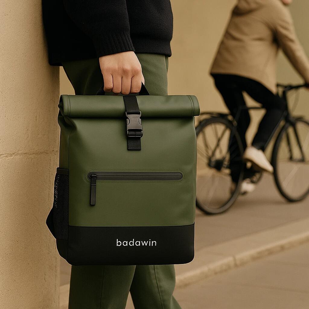 Bolsa de bicicleta 2 en 1 verde 27 l 5/5