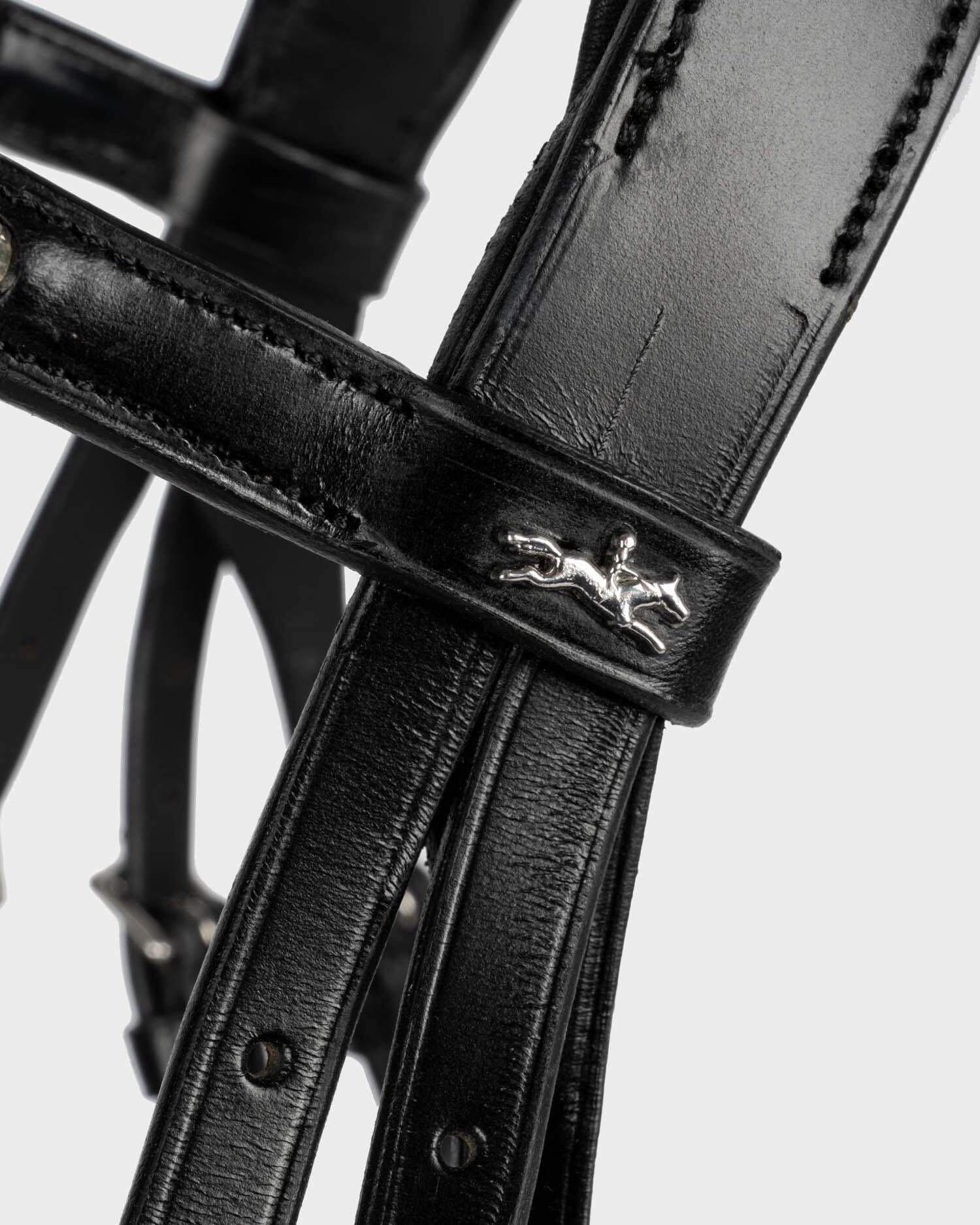 Anatomische Trense Brantford black/silver 6/7