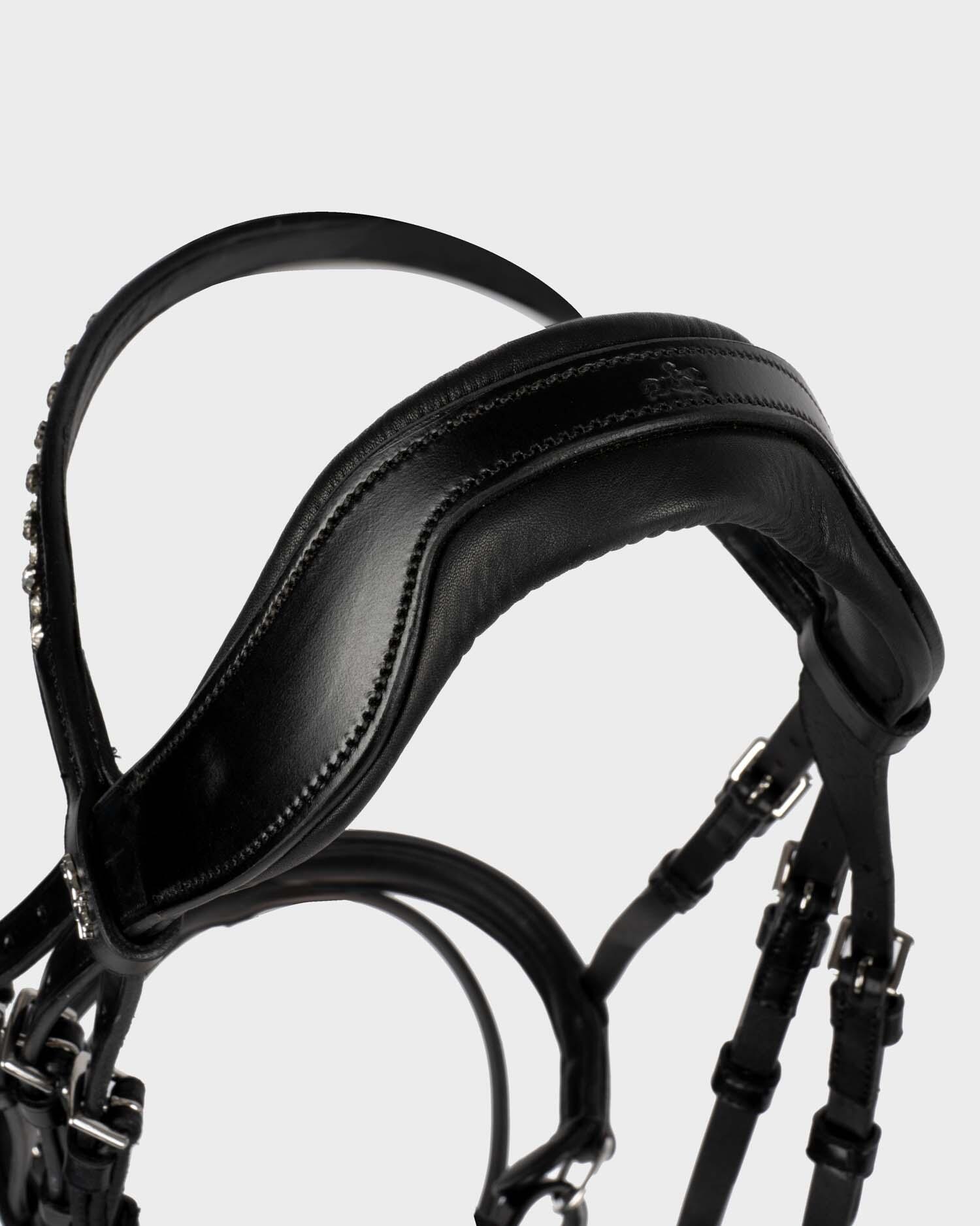 Anatomische Trense Brantford black/silver 2/7