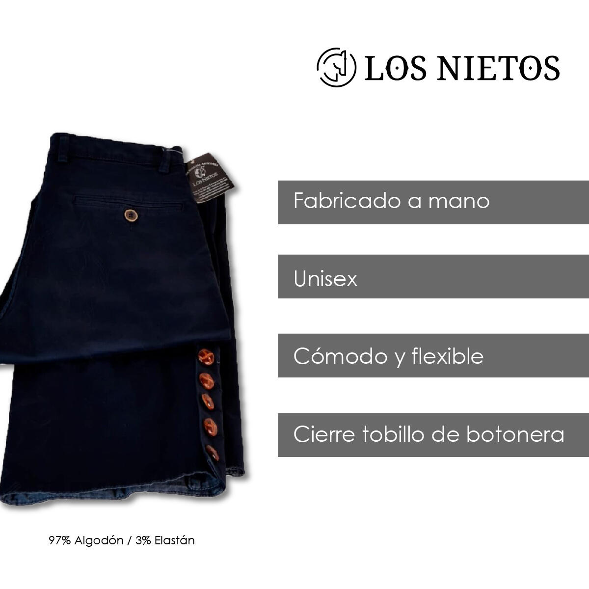 Pantalón montero clásico para adultos | 54 | Marino 4/6