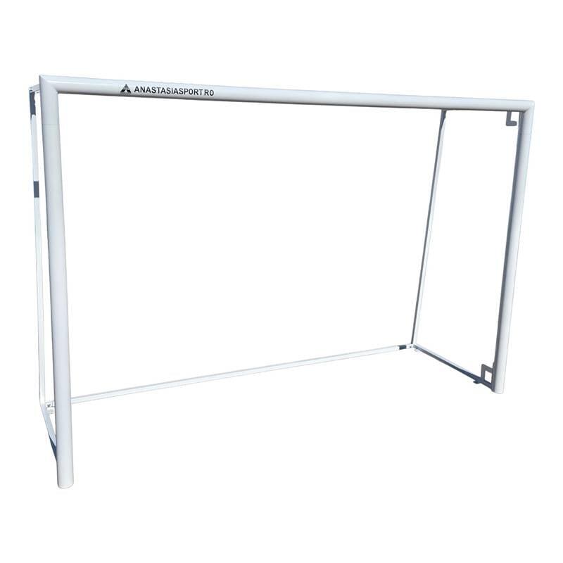 Poarta minifotbal Anastasia Sport 3x2 m profi otel Ø80 mm, demontabila, plasa